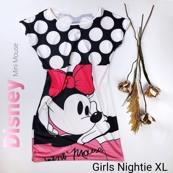 Disney Mini Mouse Girls XL Nightie - Picture 1 of 8